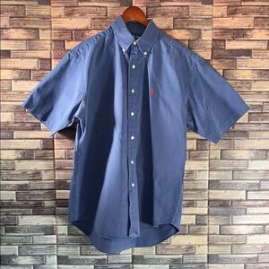 Pre Owned Ralph Lauren Blue Casual Button Down Shirt Medium Blake